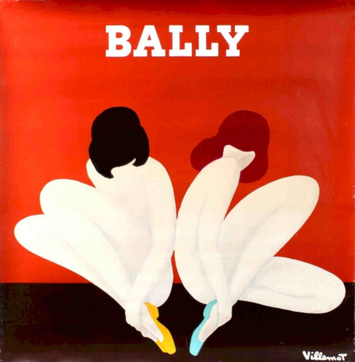 Bally Figures Shoes Vintage Retro Advert Poster A4 Photo Print
