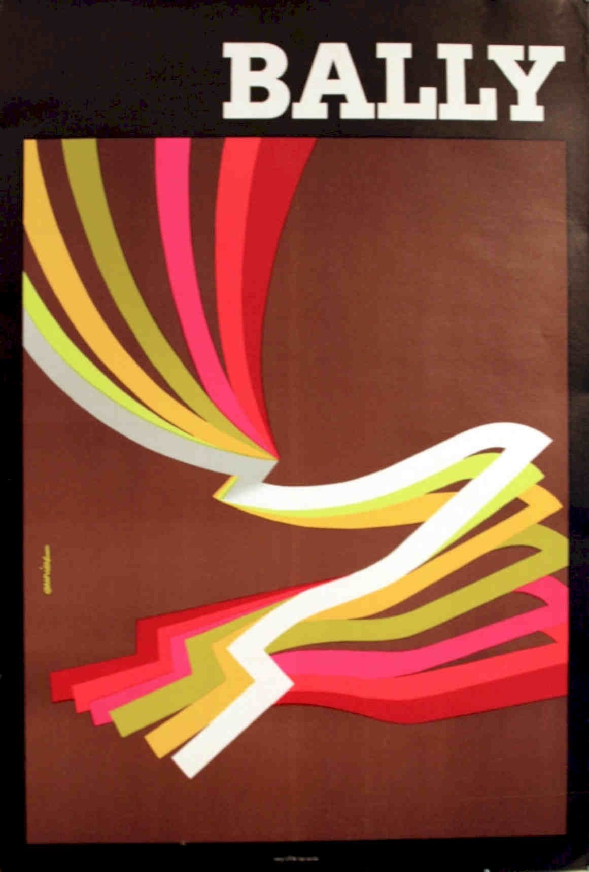Bally Geometric Festival Vintage Retro Advert Poster A4 Photo Print