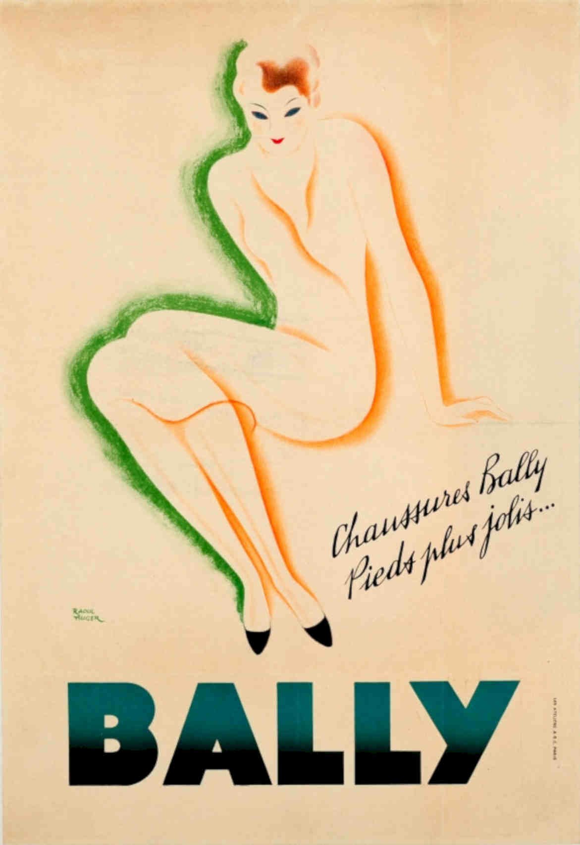 Bally Shoes Dancer Vintage Retro Advert Poster A4 Photo Print