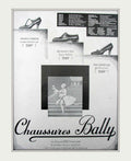 Bally Shoes French Vintage Retro Advert Poster A4 Photo Print