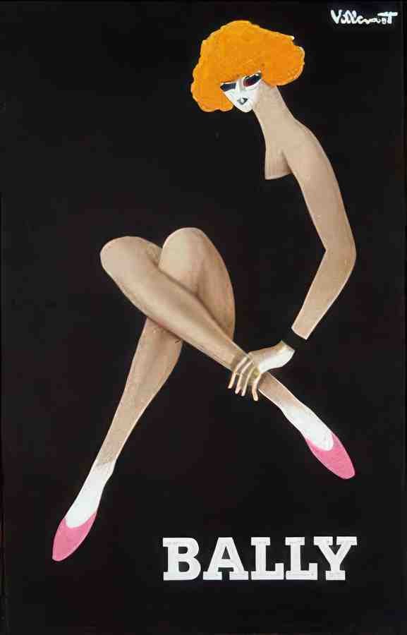 Bally Vintage Advert A4 Photo Print