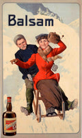 Balsam Winter Sled Vintage Retro Advert Poster A4 Photo Print