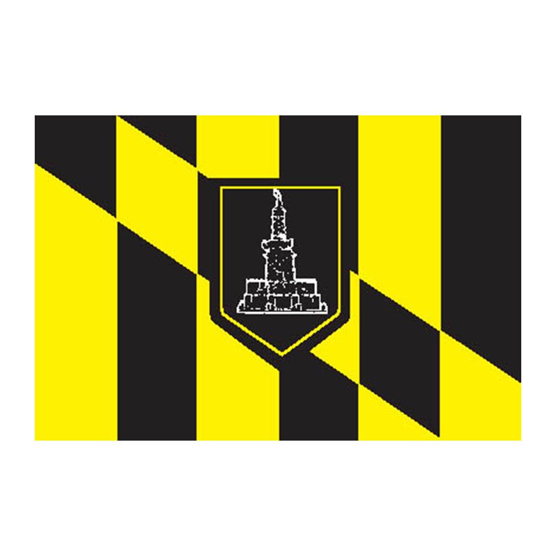 Baltimore City Flag N4927 A4 Photo Print