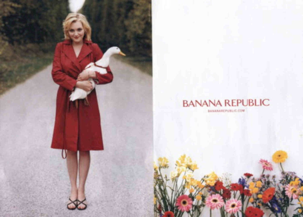Banana Republic Trench Vintage Retro Advert Poster A4 Photo Print