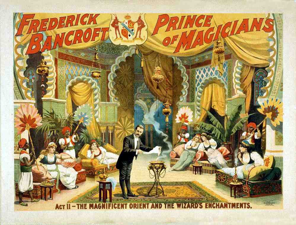 Bancroft 2 Magic Magician Vintage A4 Photo Print