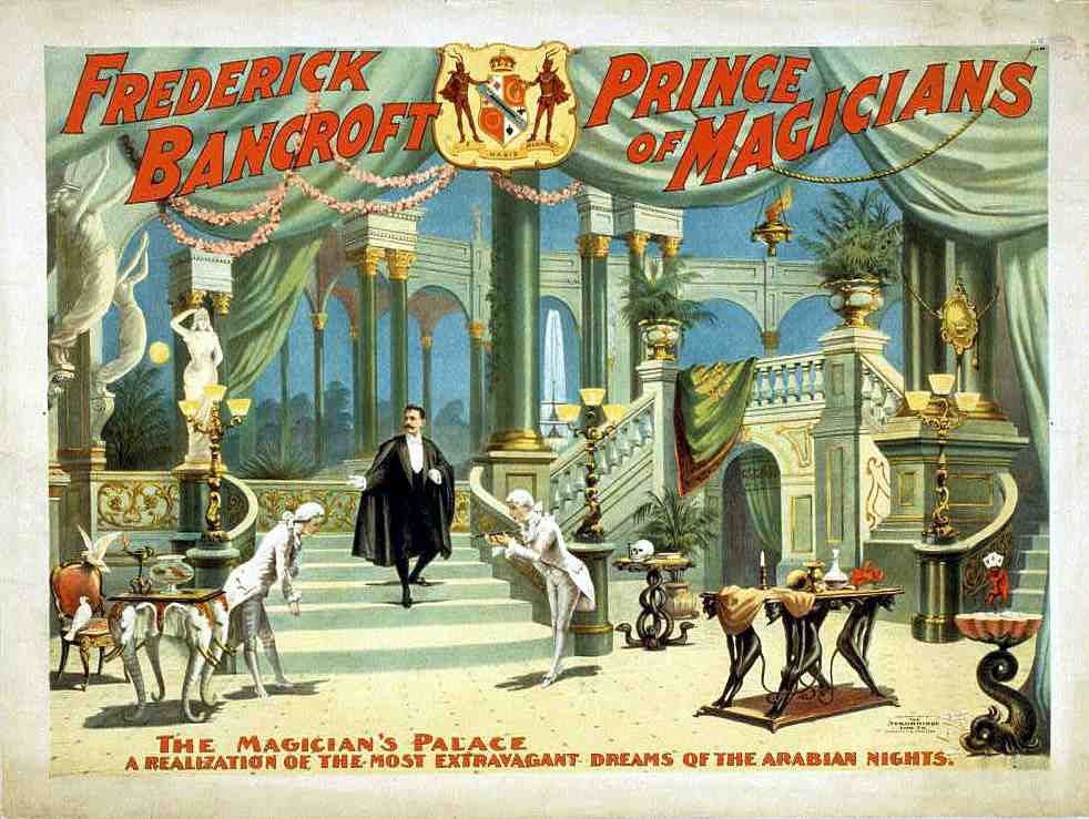 Bancroft 3 Magic Magician Vintage A4 Photo Print