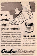 Bandaged Ointment Hand 1950s Vintage Retro Advert Poster