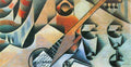 Banjo Guitar And Glasses Juan Gris Abstract Art A4 Photo Print
