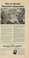 Bankers Life 1959 Vintage Retro Advert Ads A4 Photo Print