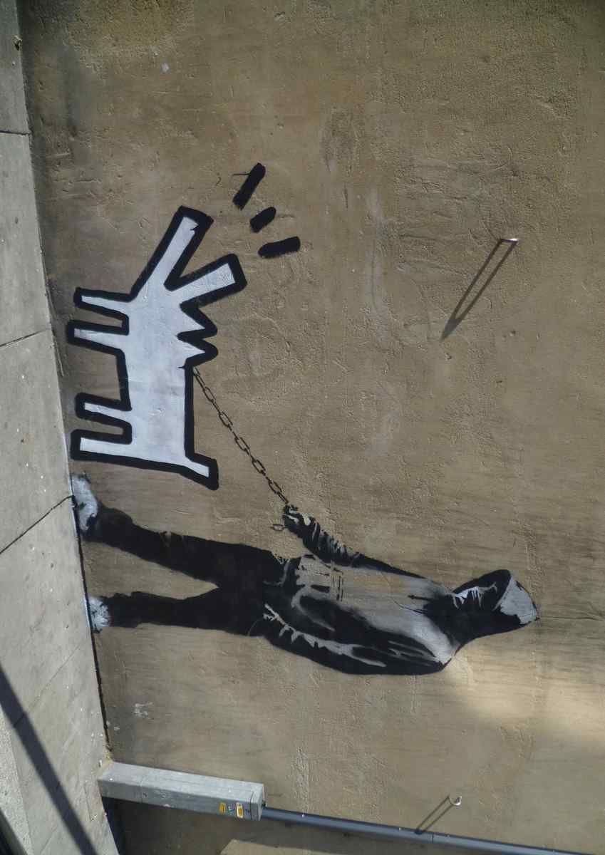 Banksy Barking Dog A4 Photo Print