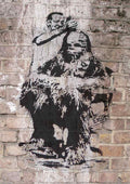 Banksy Bristol Graffiti Chewbacca haircut Barber Wall A4 Photo Print (2)