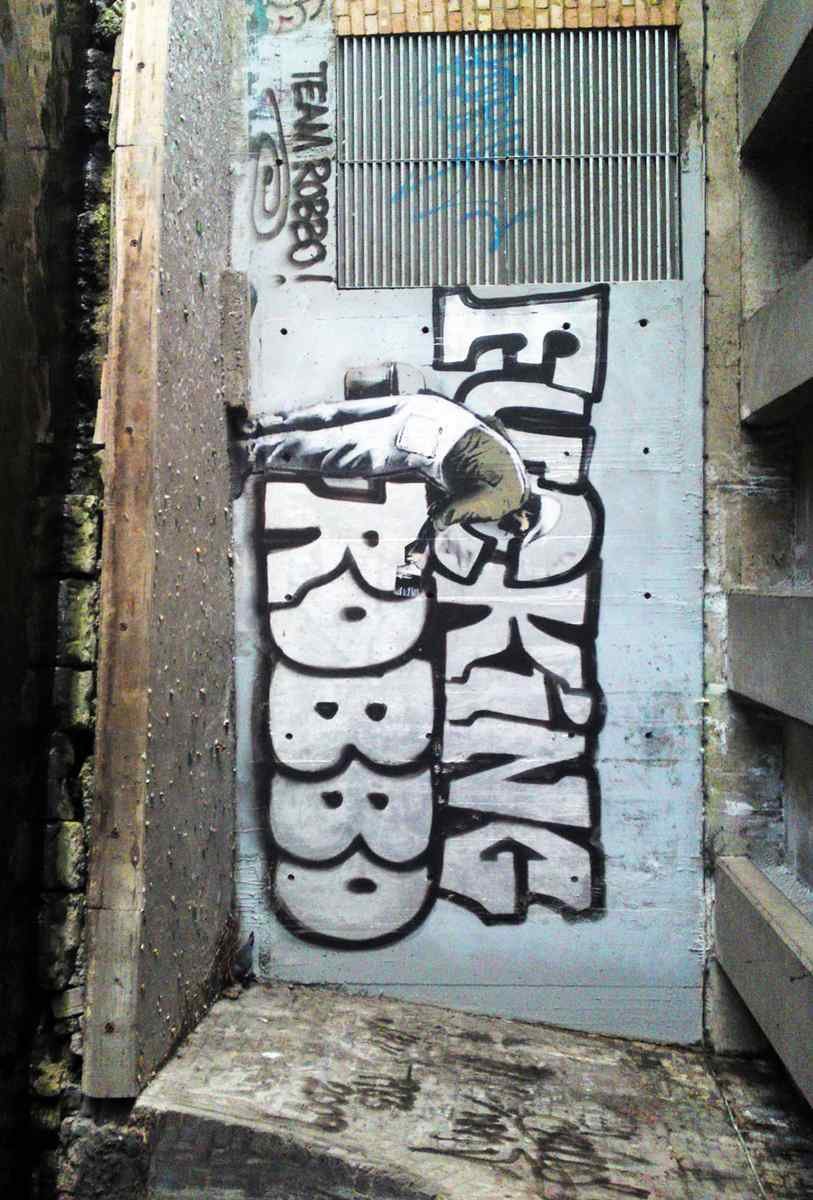 Banksy FU KING Robbo A4 Photo Print