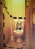 Banksy Toilet Divers Skeletons Jan 2014 A4 Photo Print