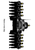 Banksy have a nice day riot police smiley A4 Photo Print