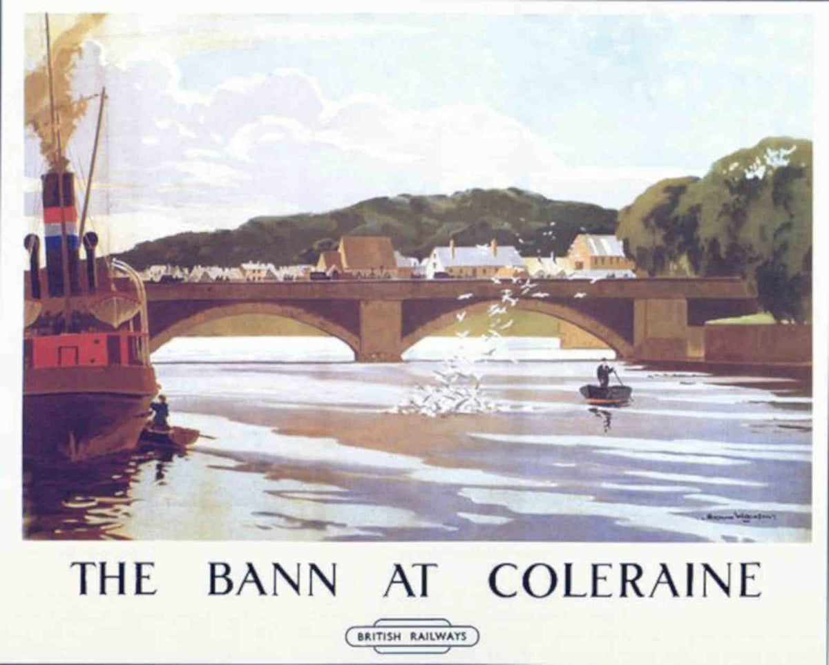 Bann Coleraine Vintage Retro Advert Poster A4 Photo Print