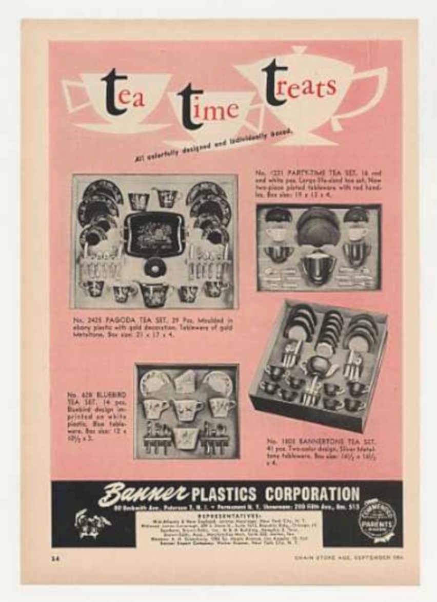Banner Plastics Tea Vintage Retro Advert Ads A4 Photo Print