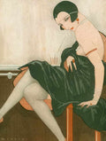 Bar Girl 1925 Vintage Advert A4 Photo Print