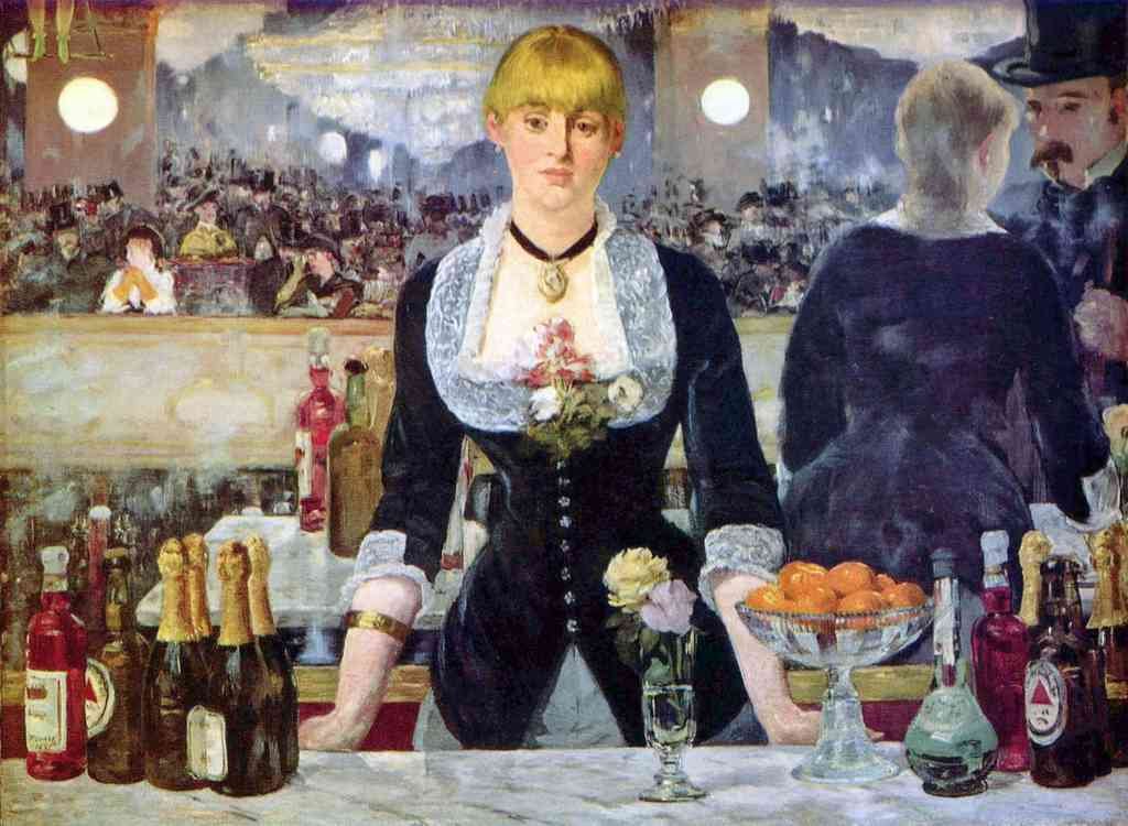 Bar In The Foliesbergere Manet A4 Photo Print