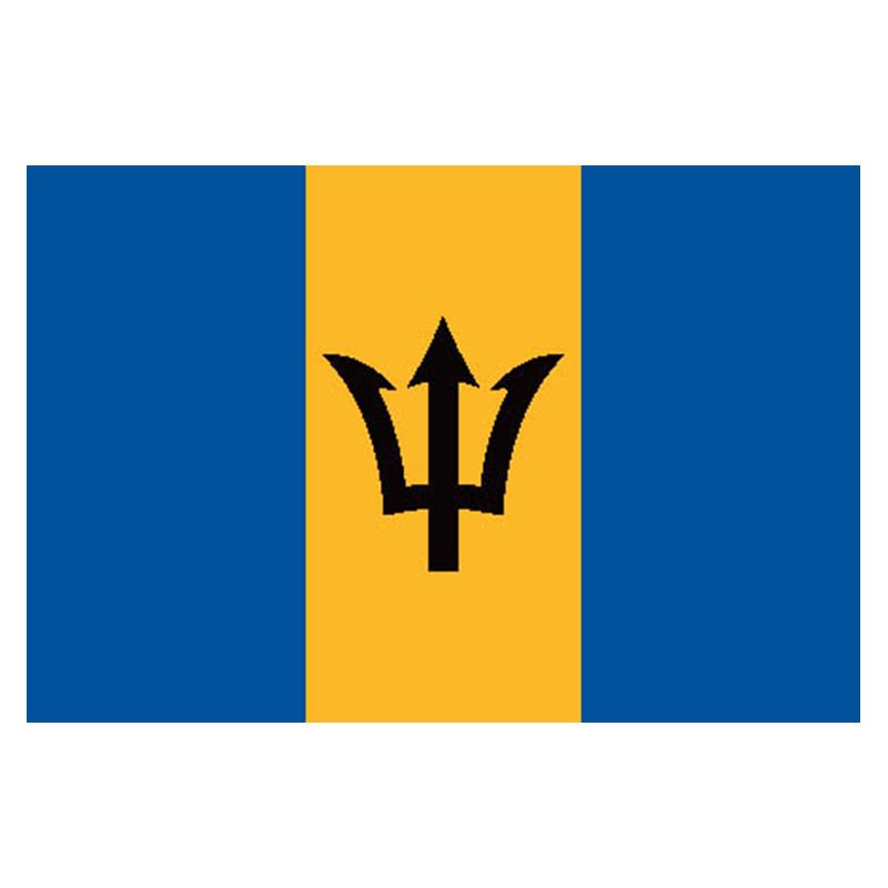 Barbados Flag N1803 A4 Photo Print