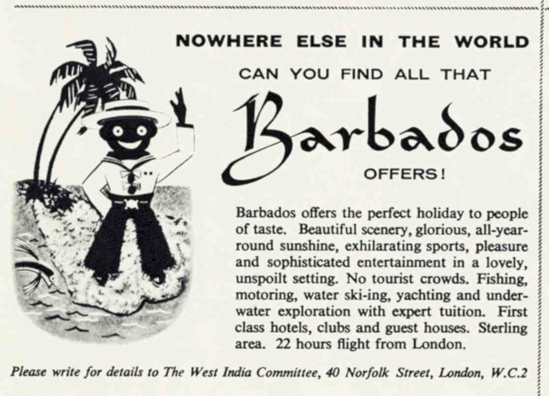 Barbados Tourism Man Vintage Retro Advert Poster A4 Photo Print