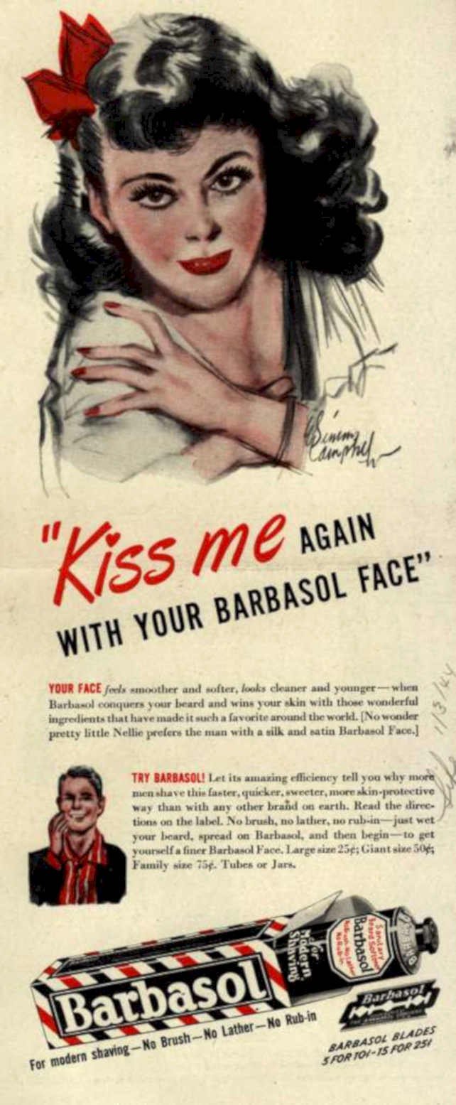 Barbaso Face Cream Vintage Retro Advert Ads A4 Photo Print