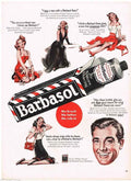 Barbasol Ad Shaving Barber Box Art 1940 barber advert A4 Photo Print