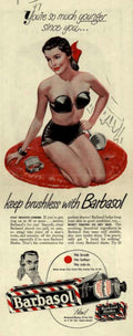 Barbasol Rug Table Vintage Retro Advert Ads A4 Photo Print