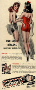 Barbasol Shaving Cream Vintage Retro Advert Ads A4 Photo Print
