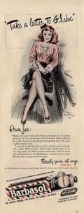 Barbasol Shaving Joe Vintage Retro Advert Ads A4 Photo Print