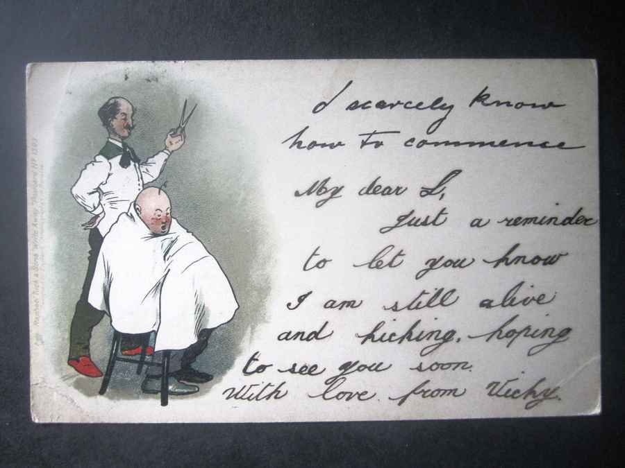 Barber Hairdresser Bald Head barber advert A4 Photo Print