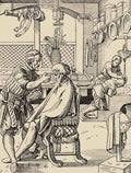 Barber Shop 16th Century 10x 8in barber advert A4 Photo Print