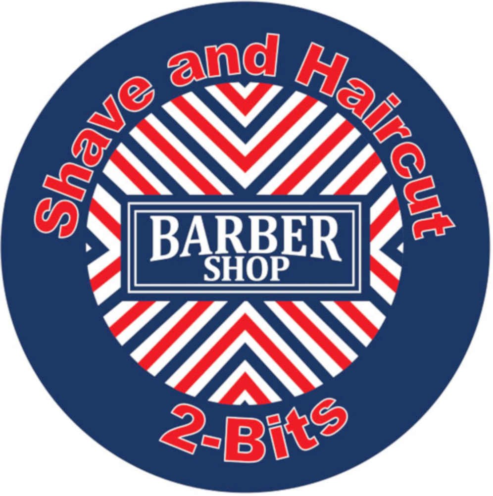 Barber Shop 2bits Vintage Retro Advert Ads A4 Photo Print