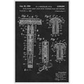 Barber Shop Razor 1958 Patent Blueprint barber advert A4 Photo Print