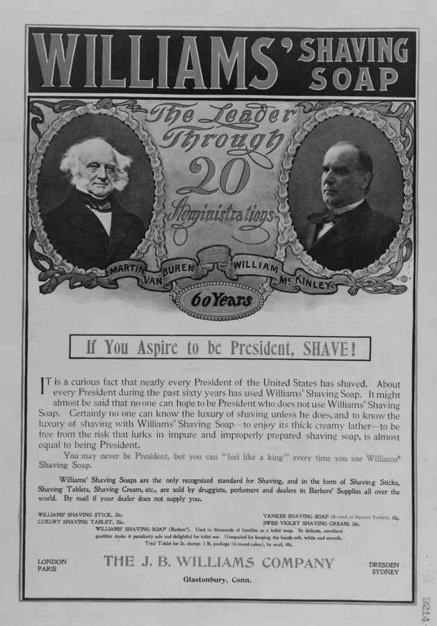 Barber Shop Williams Shaving Soap barber advert A4 Photo Print
