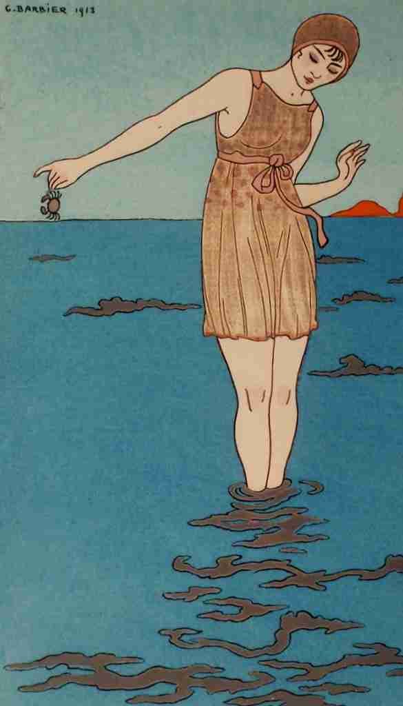 Barbier George 1882 1932 Costume de Bain 1918 A4 Photo Print