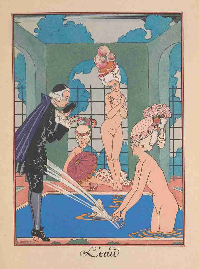 Barbier George 1882 1932 La Guirlande 1919 LEau A4 Photo Print