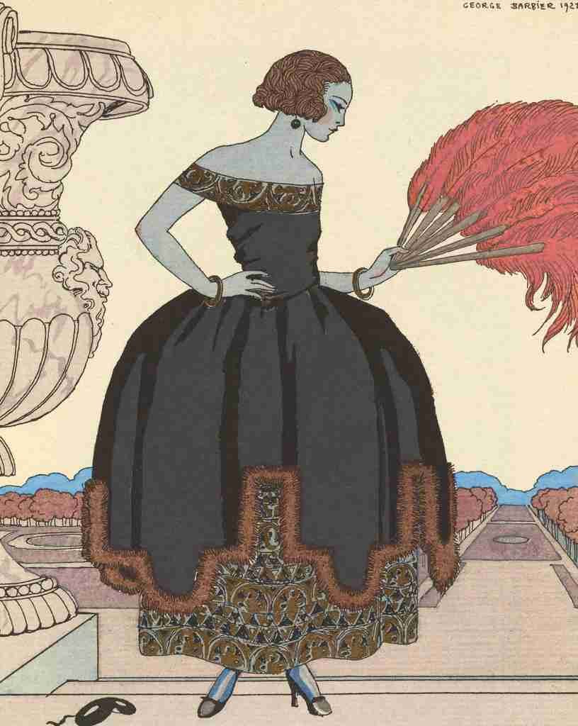 Barbier George 1882 1932 Pavane A4 Photo Print