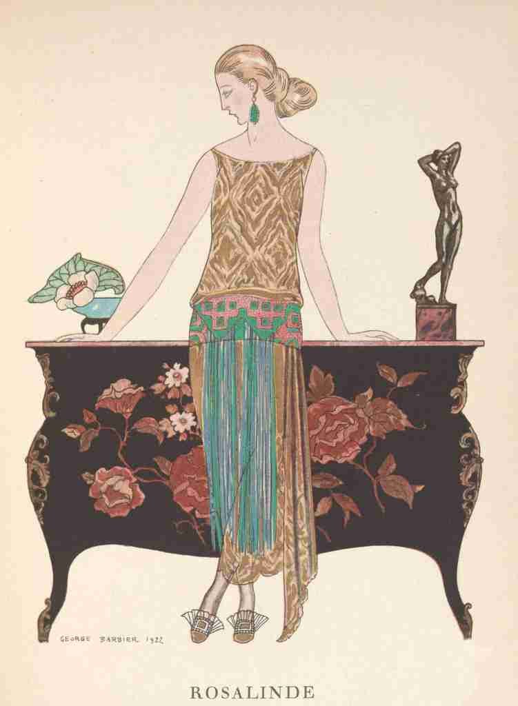 Barbier George 1882 1932 Rosalinde A4 Photo Print