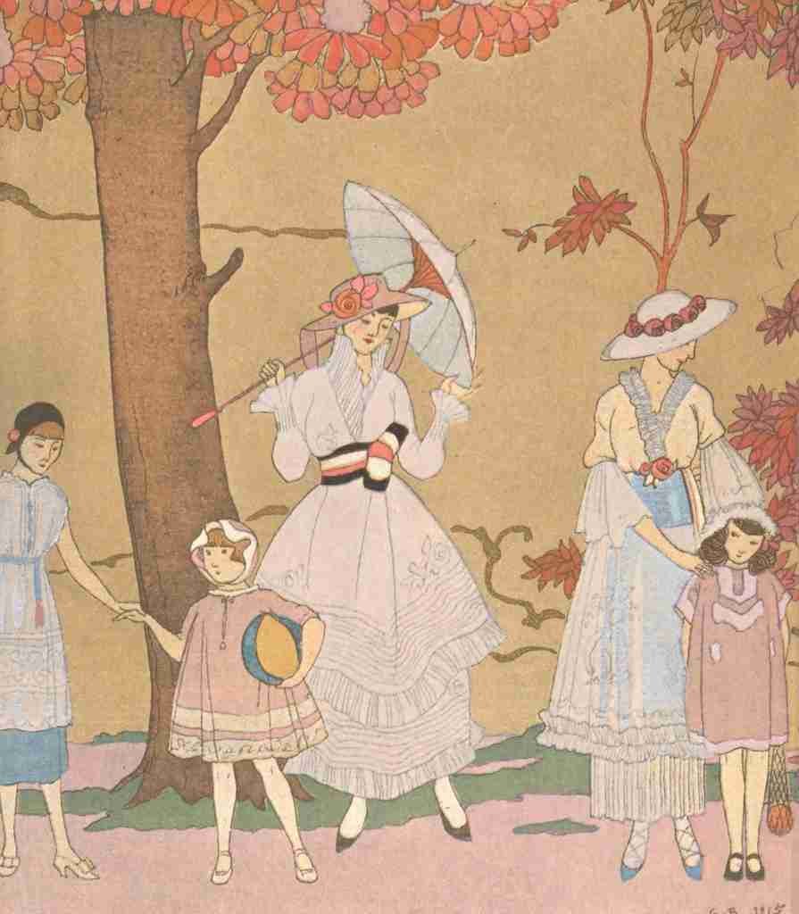Barbier George 1882 1932 Soyes tous bien sages 2 A4 Photo Print