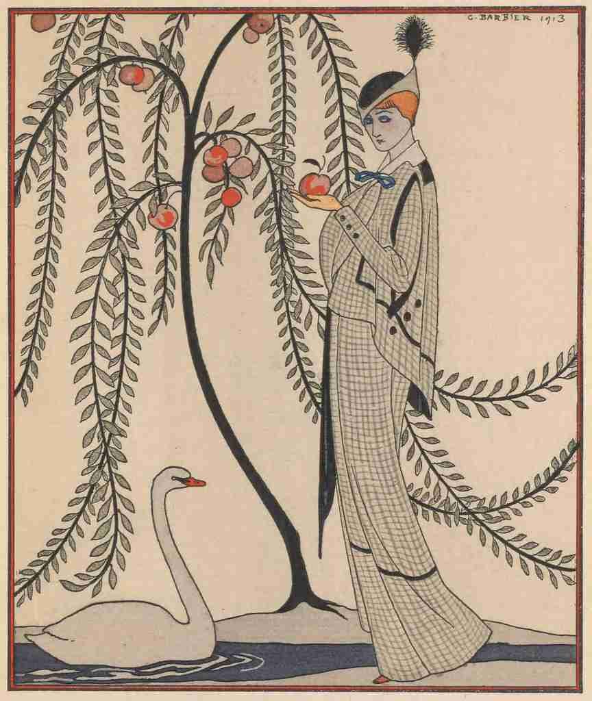 Barbier George Gazette 1913 Aux Jardin des Hesperides A4 Photo Print