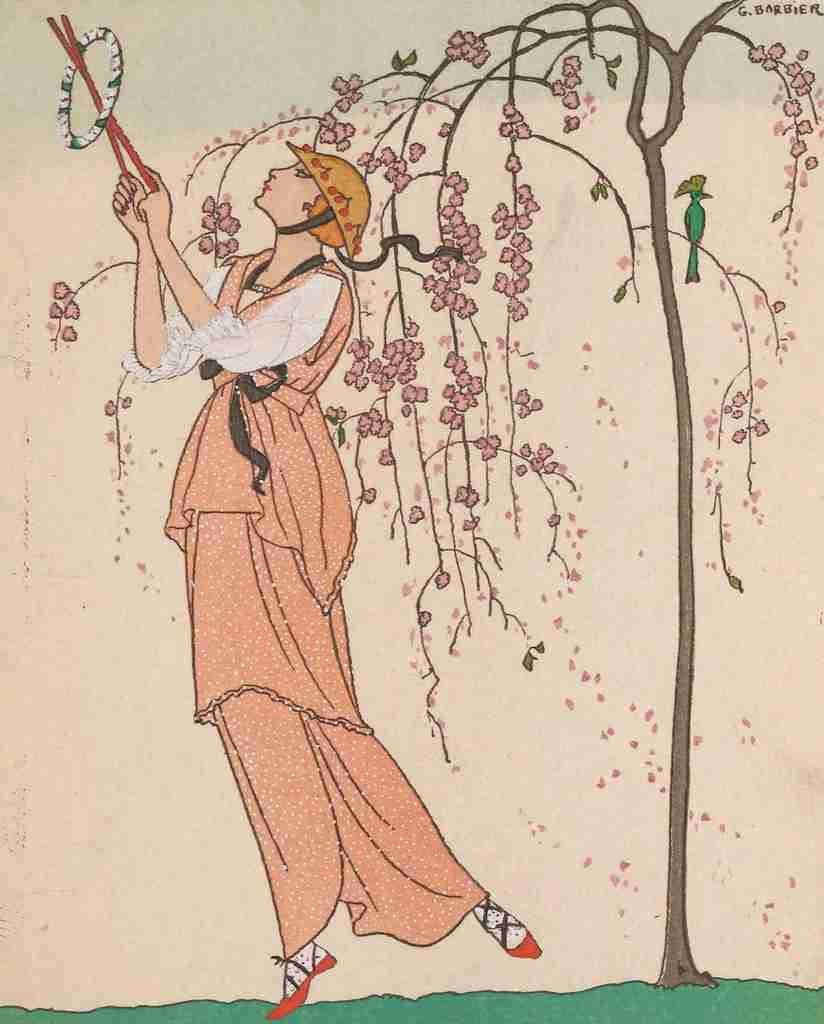 Barbier George Gazette 1913 Le Jeu des Graces A4 Photo Print