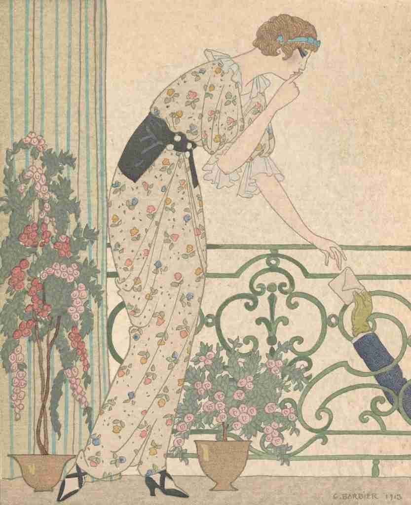 Barbier George Gazette 1913 Nen Dites Rien A4 Photo Print