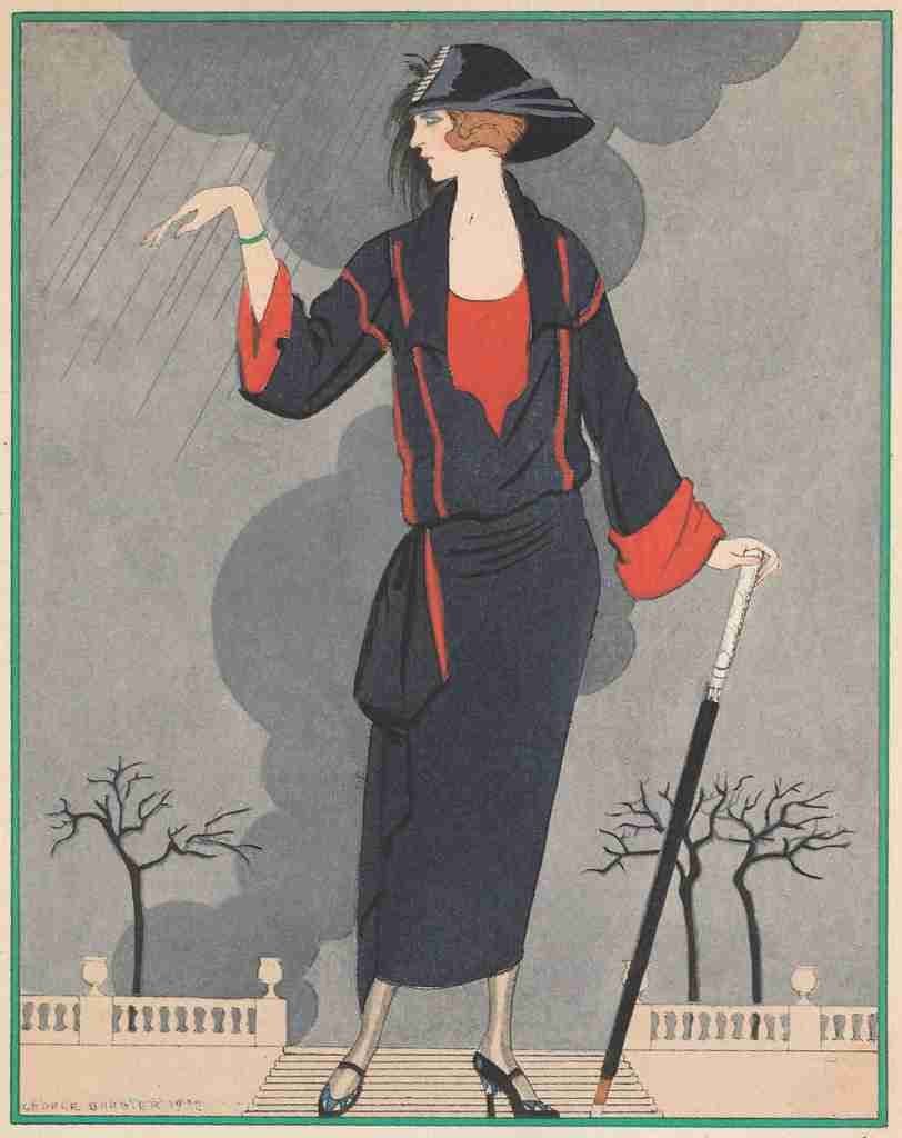 Barbier George Gazette 1922 LAverse Intempestive A4 Photo Print