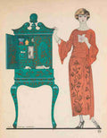 Barbier George Gazette 1922 Le Tombeau des Secrets A4 Photo Print