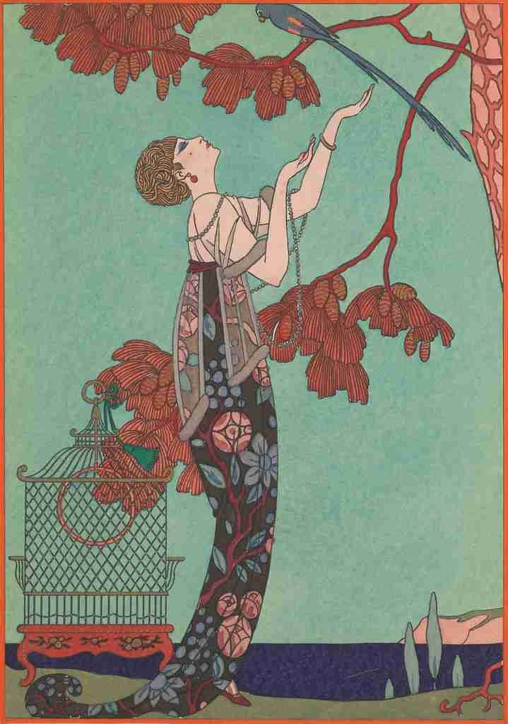 Barbier George manieres daujourdhui 1912 LOiseau Volage A4 Photo Print