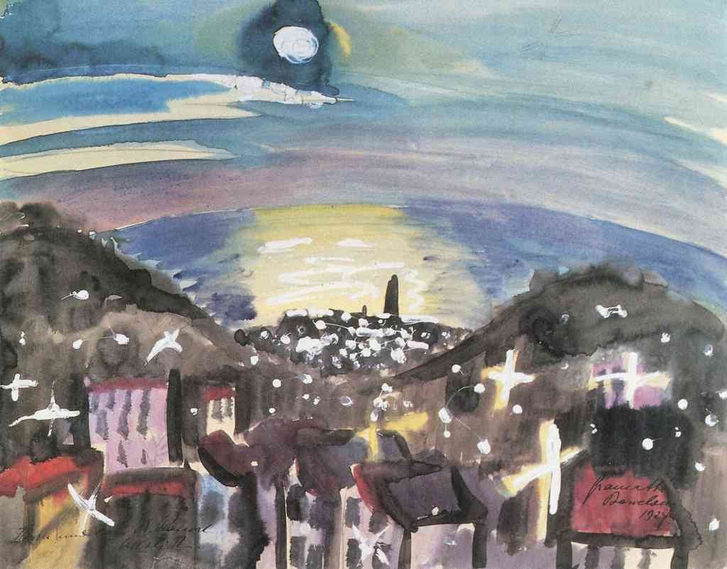 Barcelona At Night 1St Version Walter Gramatte Expressionism A4 Photo Print