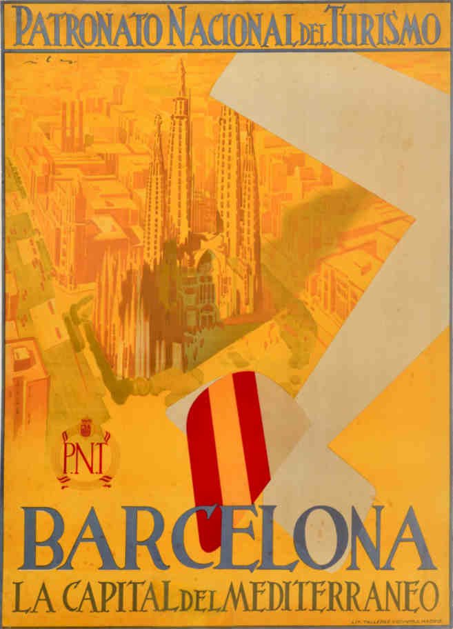 Barcelona Patronato Pnt Vintage Retro Advert Poster A4 Photo Print