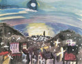 Barcelona at night 1st version by Walter Gramatte Expressionism A4 Photo Print