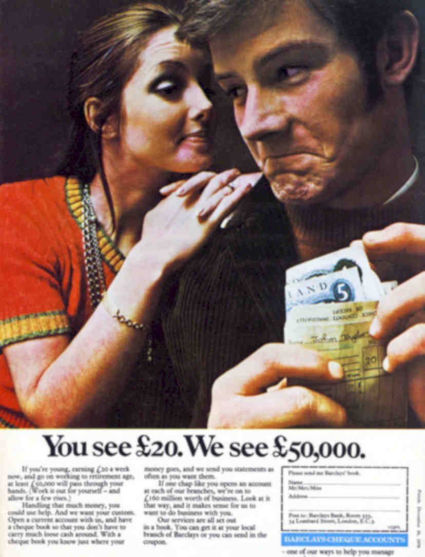 Barclays Bank Statement Vintage Retro Advert Poster A4 Photo Print