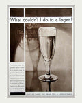 Barclays Lager Drink Vintage Retro Advert Poster A4 Photo Print